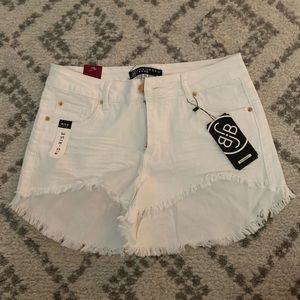 Boom Boom Jeans White Mid-Rise Jean Shorts